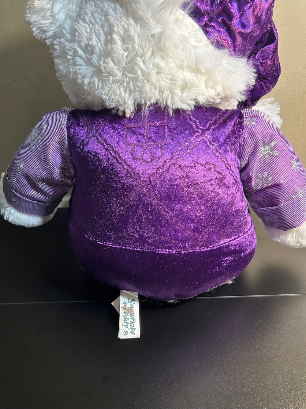 CHRISTMAS Snowflake Purple Outfit 20” LARGE TEDDY BEAR PLUSH - Picture 8 of 10